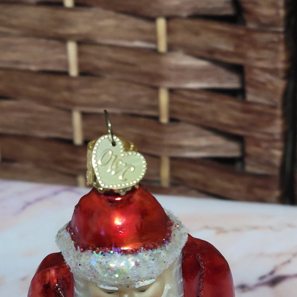 Old World Christmas Baby Jesus and Santa Ornament #40227 - Picture 8 of 10